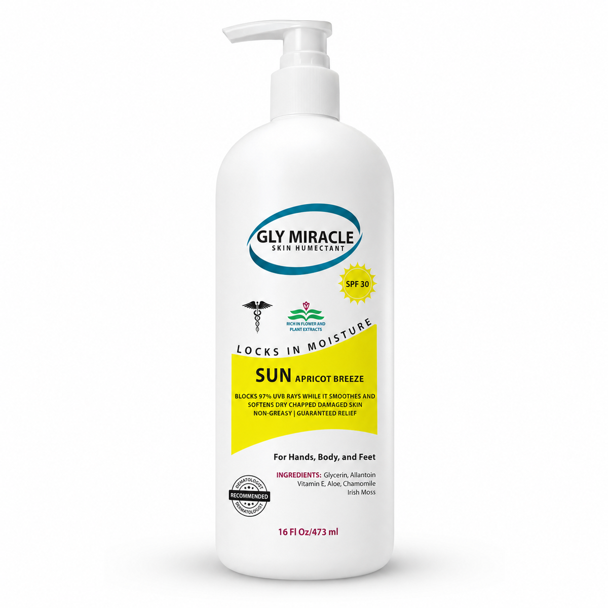 GLY MIRACLE SUN SPF30 Sunscreen Moisturizer 16 oz