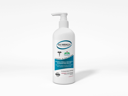GLY MIRACLE Body Lotion for Extremely Dry Skin – 16 oz Pump Bottle | Fast-Absorbing, Non-Greasy Moisture for Hands, Body & Feet | Glycerin-Rich, Light, Fresh Scent