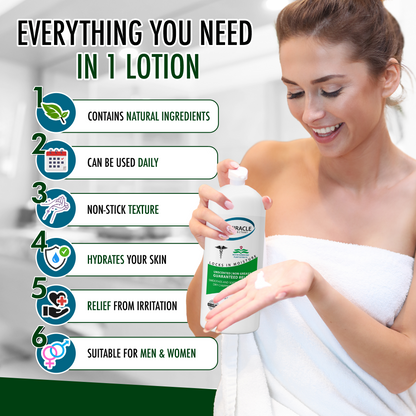 GLY MIRACLE Body Lotion for Extremely Dry Skin – 16 oz Pump Bottle | Fast-Absorbing, Non-Greasy Moisture for Hands, Body & Feet | Glycerin-Rich, Unscented Formula