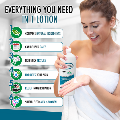 GLY MIRACLE Body Lotion for Extremely Dry Skin – 16 oz Pump Bottle | Fast-Absorbing, Non-Greasy Moisture for Hands, Body & Feet | Glycerin-Rich, Light, Fresh Scent