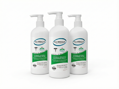 Gly Miracle Fragrance-Free Non-Greasy Body Lotion, 16 oz High-Glycerin Moisturizer for Sensitive, Extremely Dry Skin, Hands, Feet & Body