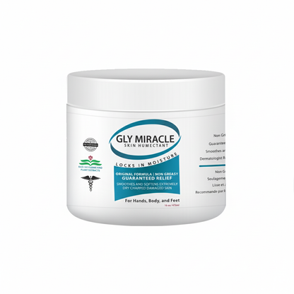 GLY MIRACLE Moisturizing Body Lotion 16 oz Jar - Non-Greasy Skin Humectant for Extremely Dry Skin, Hands, Body, and Feet, Light, Fresh Scent with Pure Glycerin for Nourishing Hydration