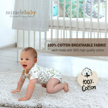 MiracleWear Cute Kid’s Bodysuit Romper Outfits (5 Pcs) Boy & Girl Clothing Sets 3-6mo