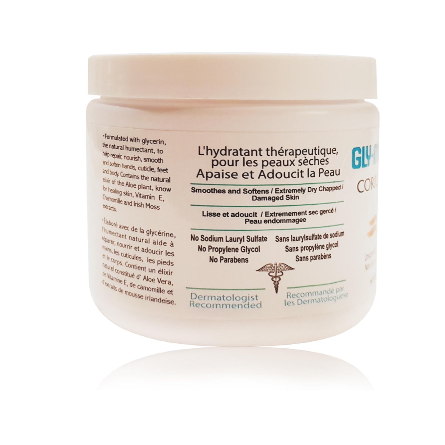 Gly Miracle Clean Corium H2O Deep Moisture Lotion 16 oz Jar Long-Lasting Hydration for Dry, Cracked Skin Non-Greasy, Fragrance-Free with Pure Glycerin Safe for Sensitive Skin No Parabens/Sulfates