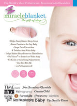 Miracle Blanket Swaddle Wrap for Newborn Infant Baby, Blue Chevron