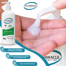 GLY MIRACLE Body Lotion for Extremely Dry Skin – 12 oz Pump Bottle | Fast-Absorbing, Non-Greasy Moisture for Hands, Body & Feet | Glycerin-Rich, Fragrance-Free Formula