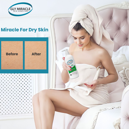 GLY MIRACLE Body Lotion for Extremely Dry Skin – 12 oz Pump Bottle | Fast-Absorbing, Non-Greasy Moisture for Hands, Body & Feet | Glycerin-Rich, Fragrance-Free Formula
